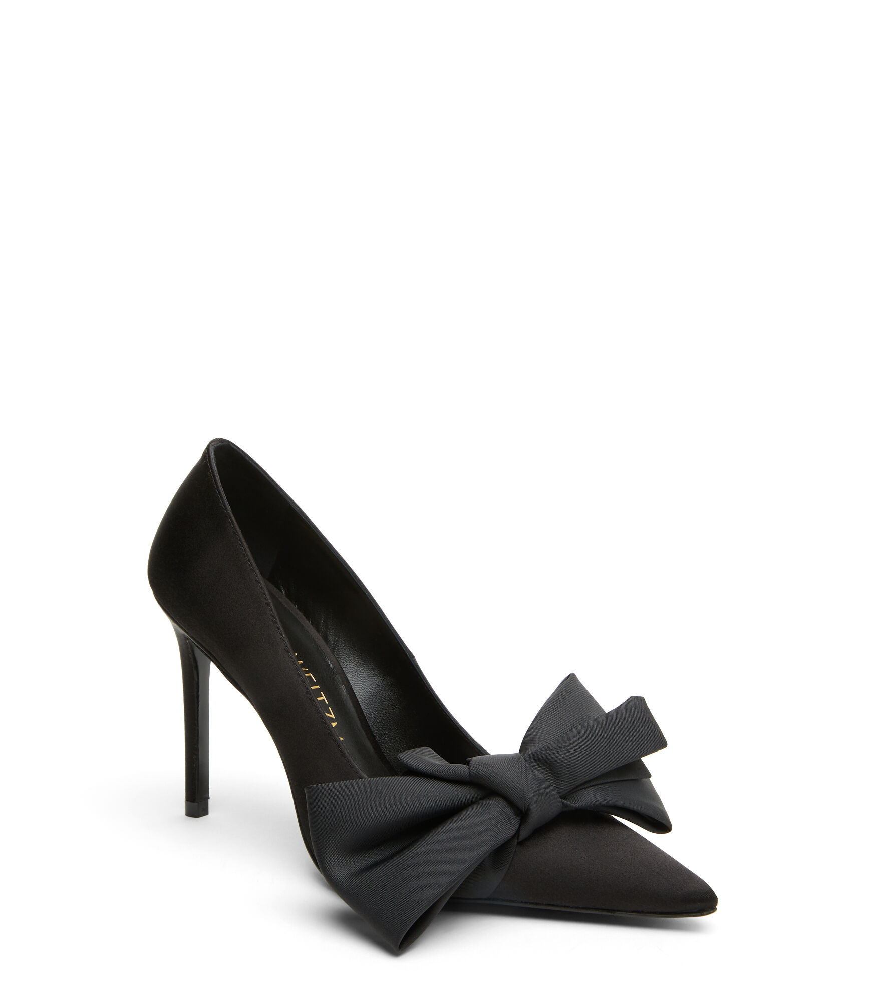 STUART LOVEKNOT 100 PUMP in BLACK for Women | Stuart Weitzman®