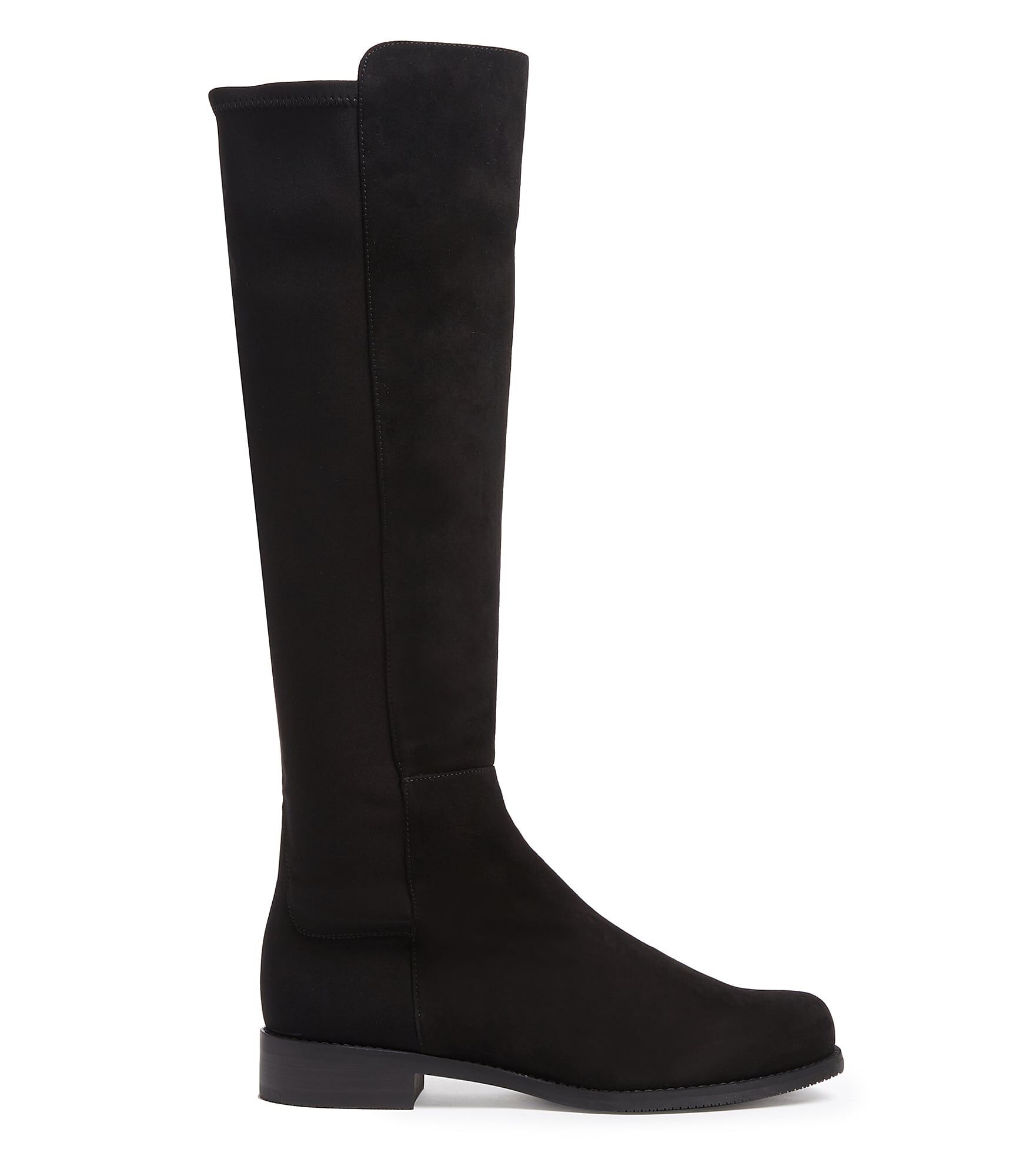 Bottes noires hauteur genoux Clearance