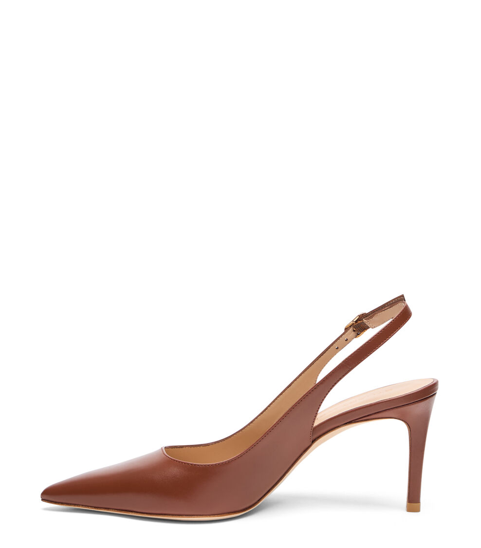 Stuart Weitzman STUART POWER SLINGBACK 75 LUXE SADDLE SK668SMOXW6