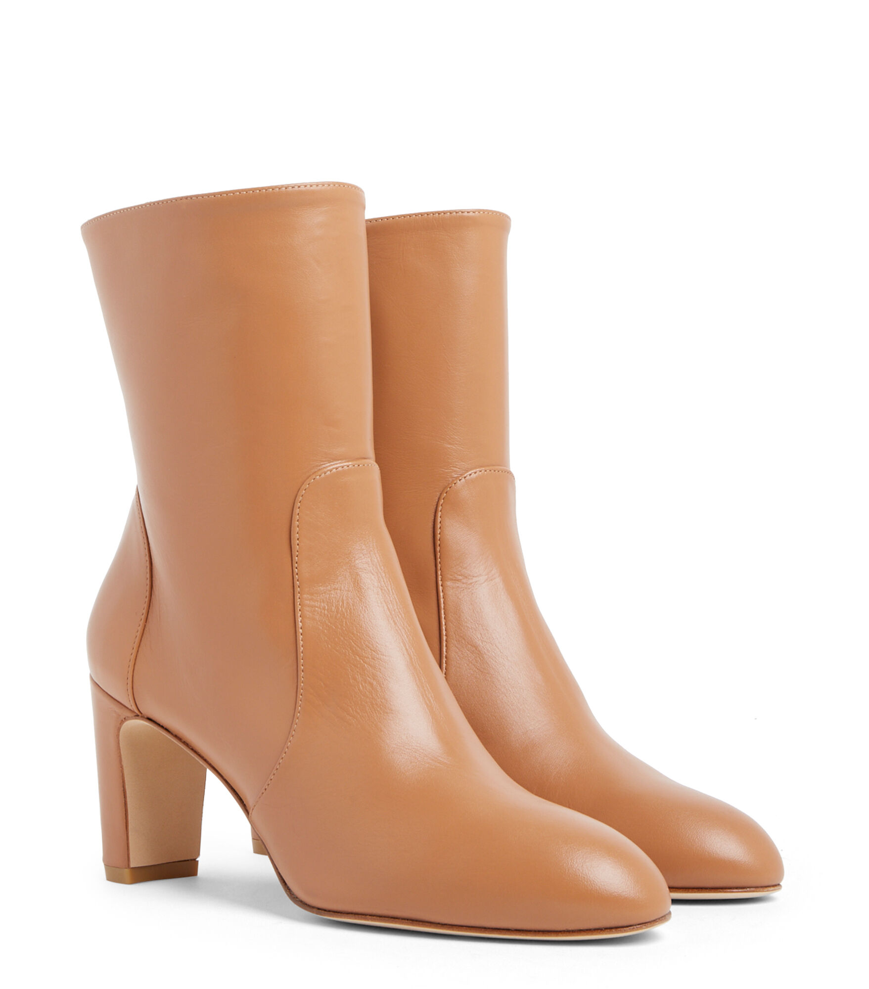 VIDA 75 ZIP BOOTIE in TAN for Women Stuart Weitzman UK