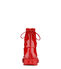 Stuart Weitzman BENITA FLAT VINYL FOLLOWME RED S1077SYLOC6