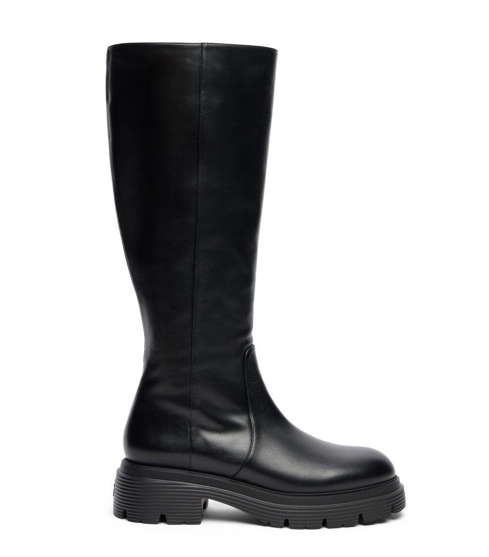 Stuart Weitzman HUDSON LITE ZIP BOOT BLACK SM563SMOBLK
