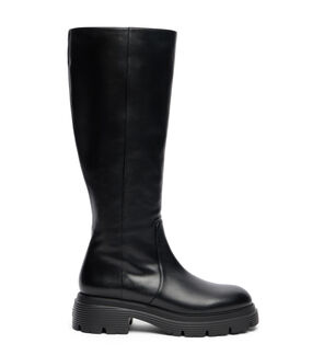 Stuart Weitzman HUDSON LITE ZIP BOOT BLACK SM563SMOBLK