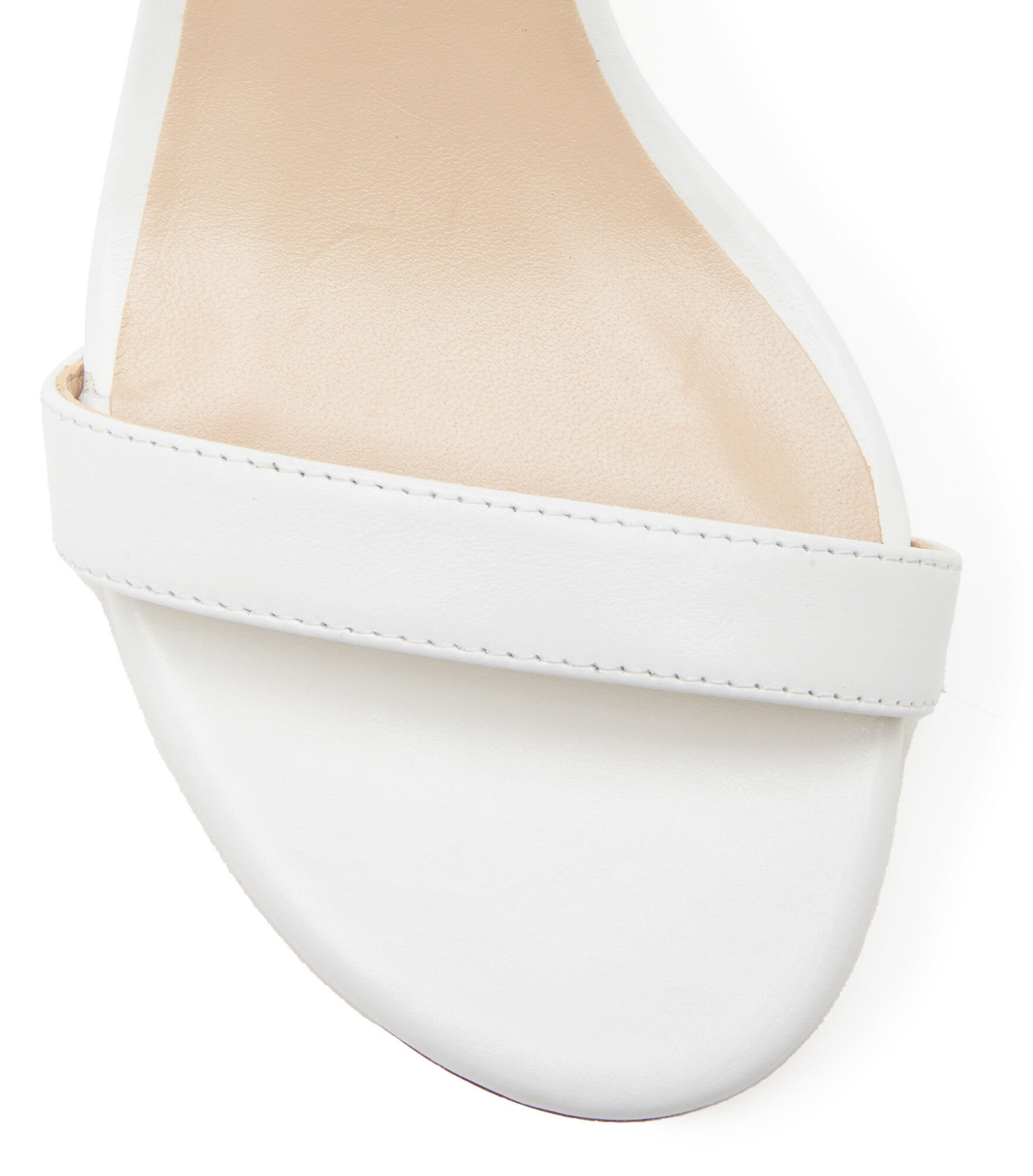 Stuart weitzman nearly cheap nude white