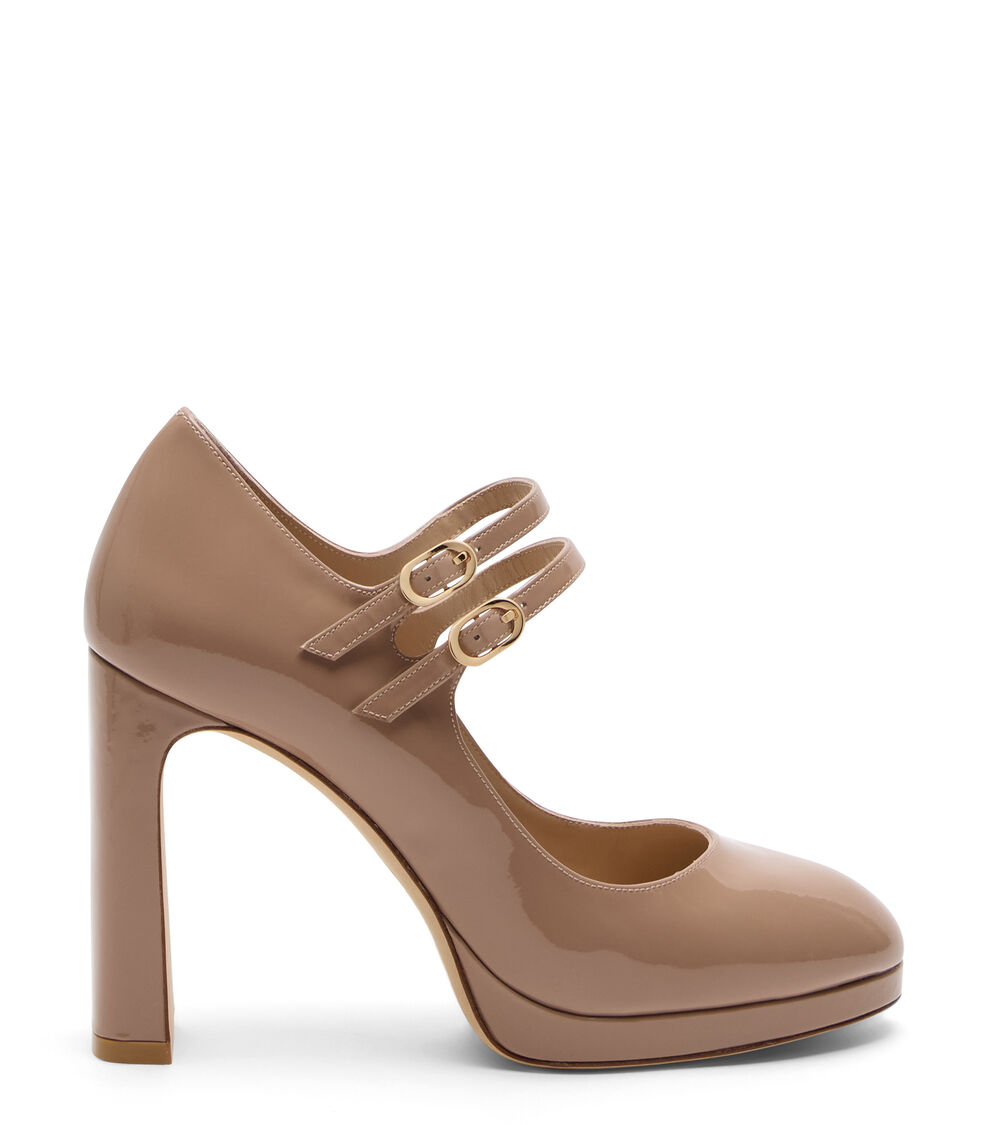Stuart Weitzman BABETTE PLATFORM MARY JANE FAWN SM967PATFWN