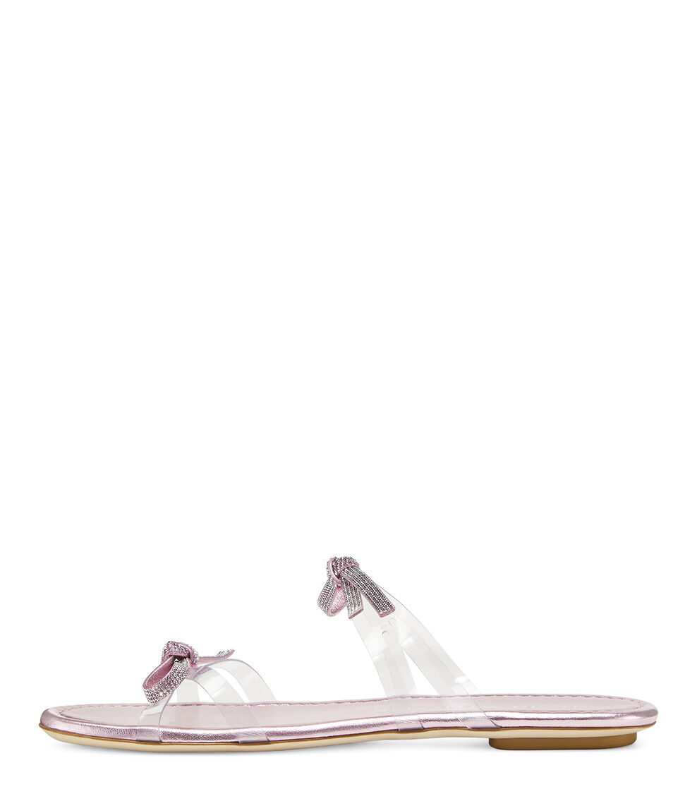 Stuart Weitzman SW BOW SLIDE ZUCKERWATTE SB581PVQUK6
