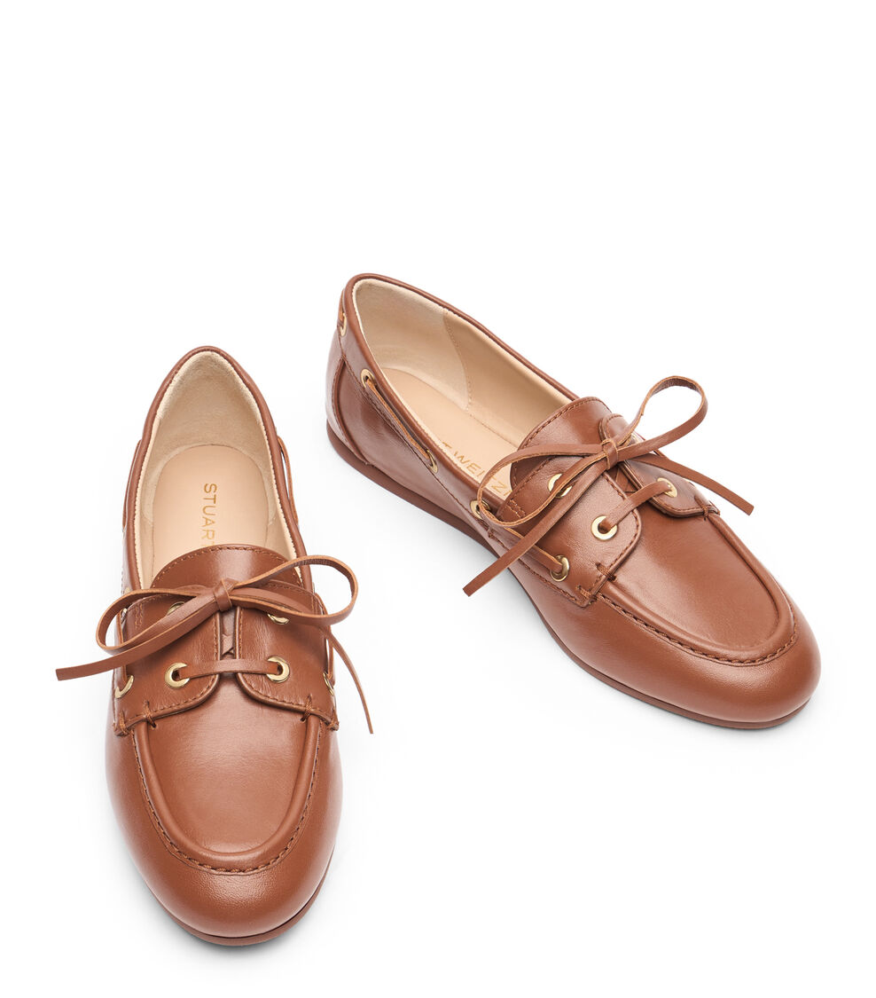 Stuart Weitzman TINSLEY MOCCASIN LUXE SADDLE SK692SMOXW6