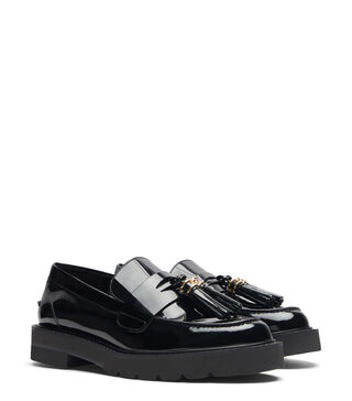 PARKER LIFT TASSEL LOAFER in BLACK for Women | Stuart Weitzman® display picture 3