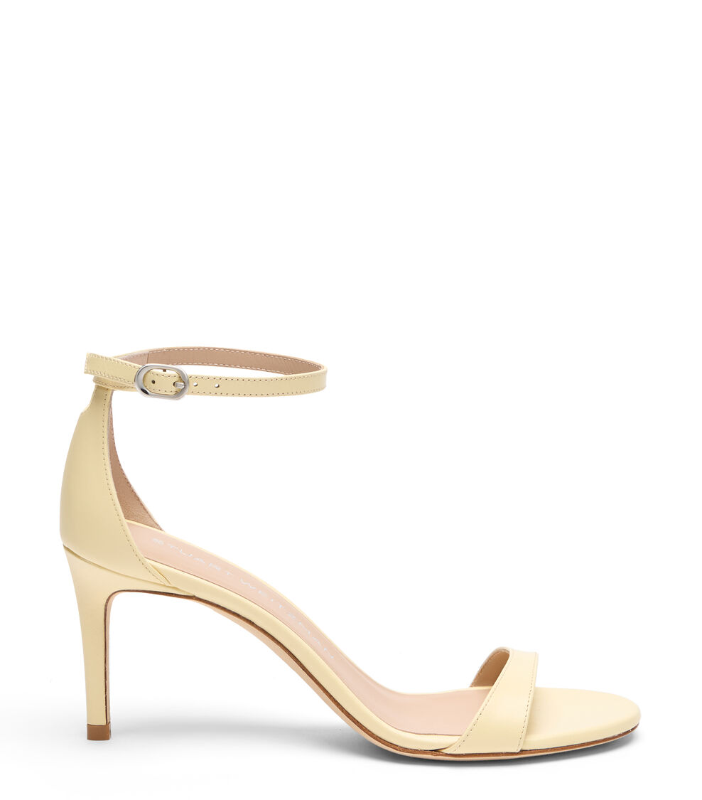Stuart Weitzman NUDIST II SANDAL 75 LEMON CHIFFON SK306SMOUV6