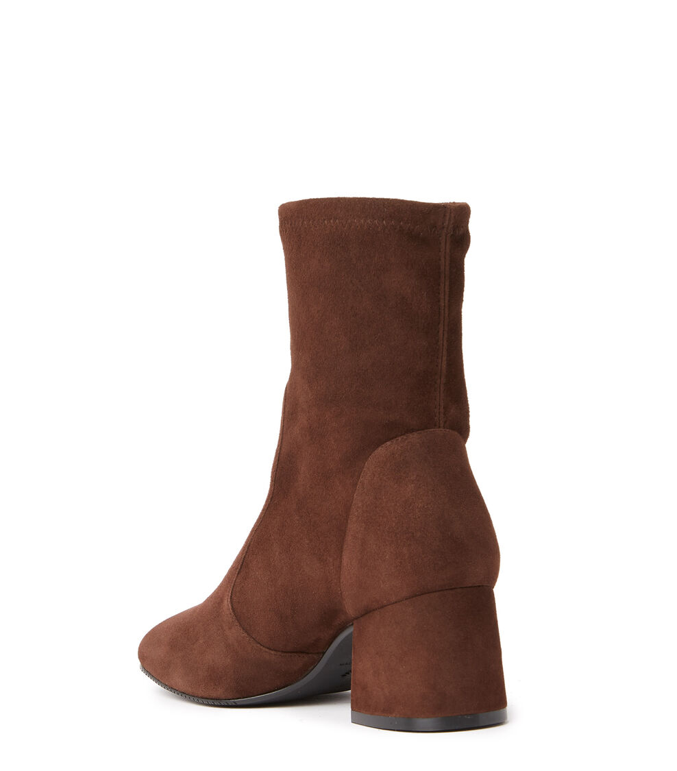 Stuart Weitzman SLEEK 60 SOCK BOOTIE WALNUT SC670SUSWAL