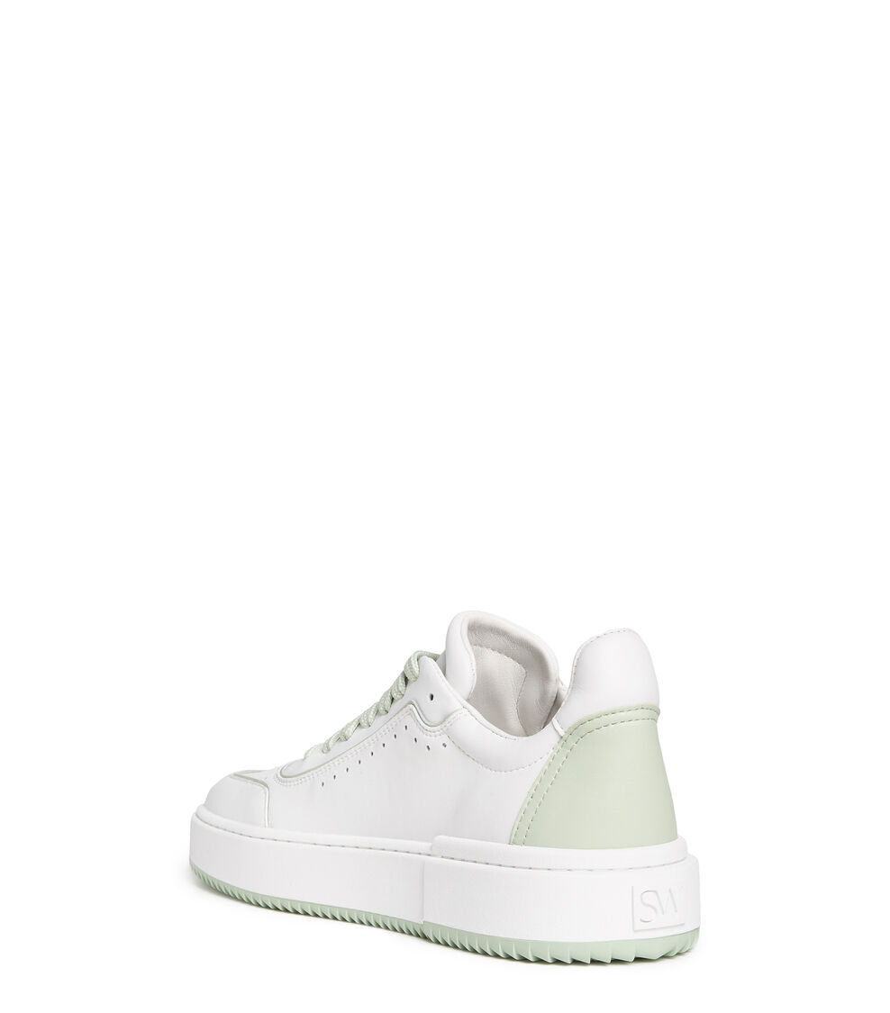 Stuart Weitzman RYAN LOW-TOP SNEAKER WHITE S5095ACISVF