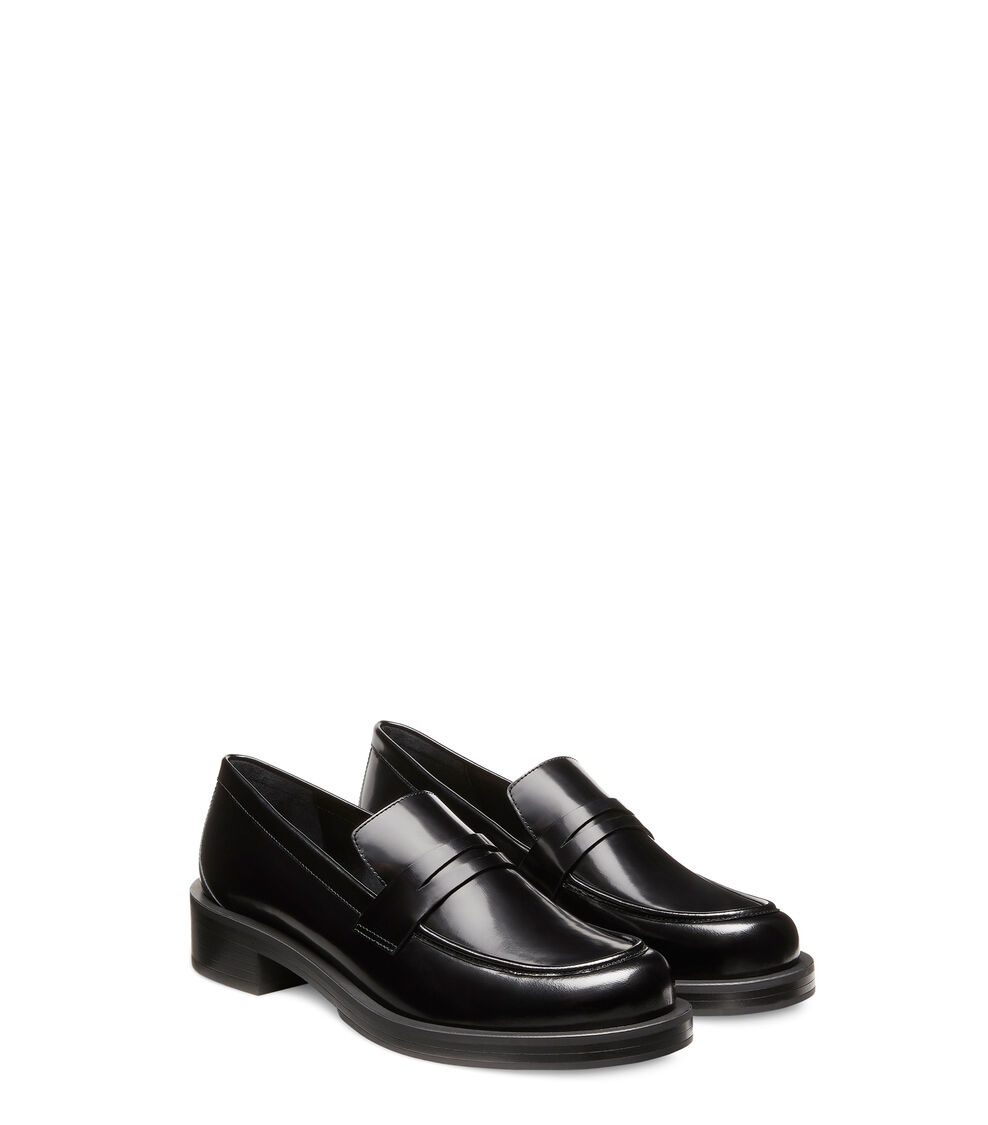 Stuart Weitzman PALMER BOLD LOAFER NOIR SG649APSBLK