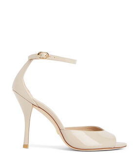 Stuart Weitzman NUDIST POINT 100 SANDAL BIANCO SF235PATDUN