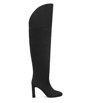 Botas Sobre La Rodilla Sam Edelman Elia Para Mujer - Tacón Cónico 10 Cm, Detalles De Cinturón, Elegancia Otoñal