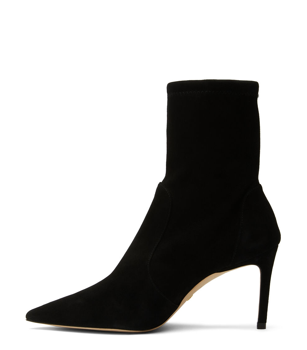 Stuart Weitzman STUART 85 STRETCH BOOTIE BLACK SB658SUSBLK