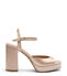 Stuart Weitzman DAYNA II PLATFORM SANDAL BLUSH SK008SANBLH
