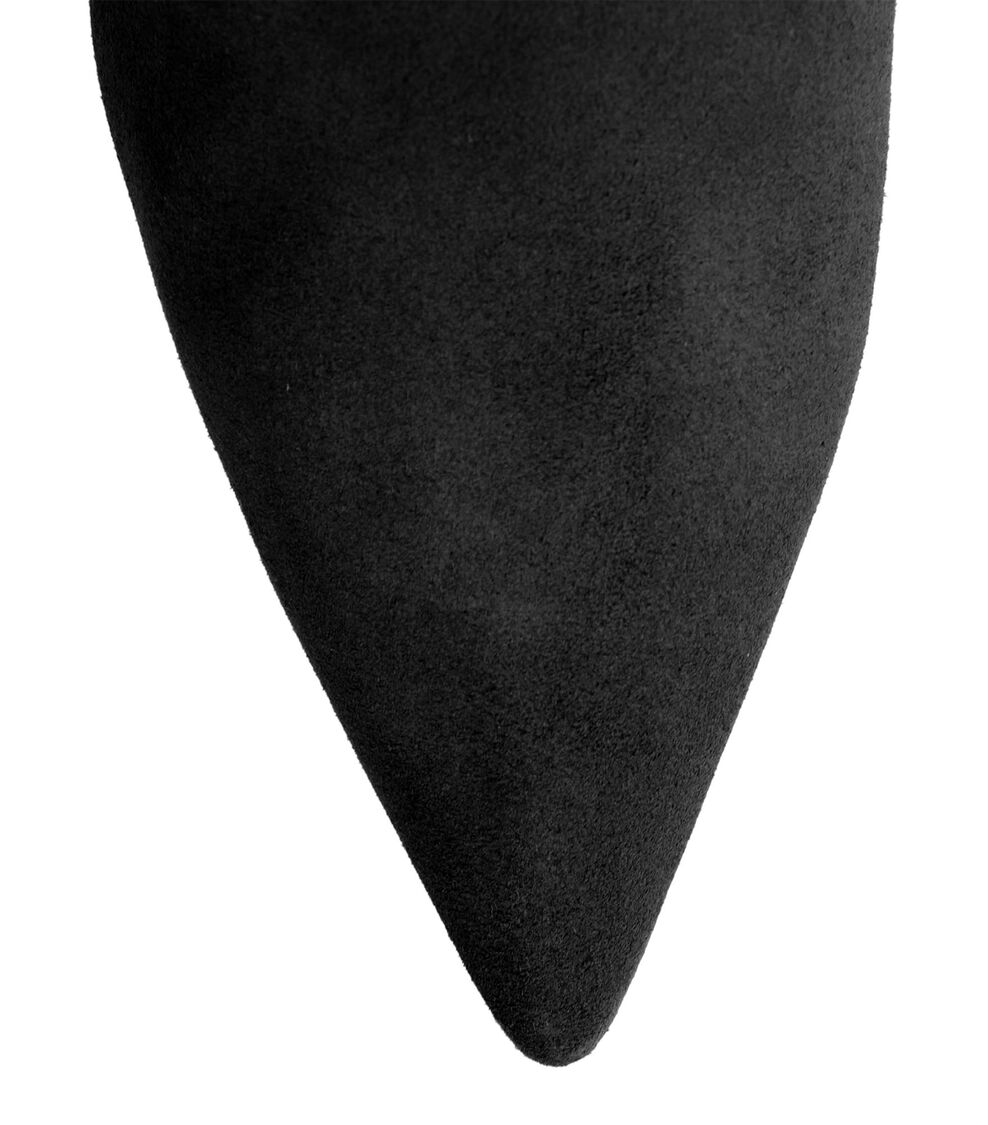 Stuart Weitzman STUART 75 BLOCK STRETCH BOOTIE NOIR SC691SUSBLK