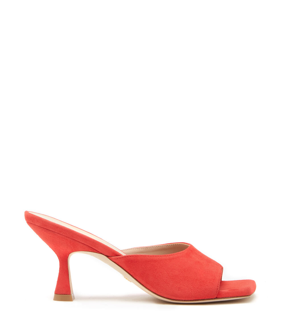 Stuart Weitzman TIA 75 SANDAL CORAL S6974SUECRL