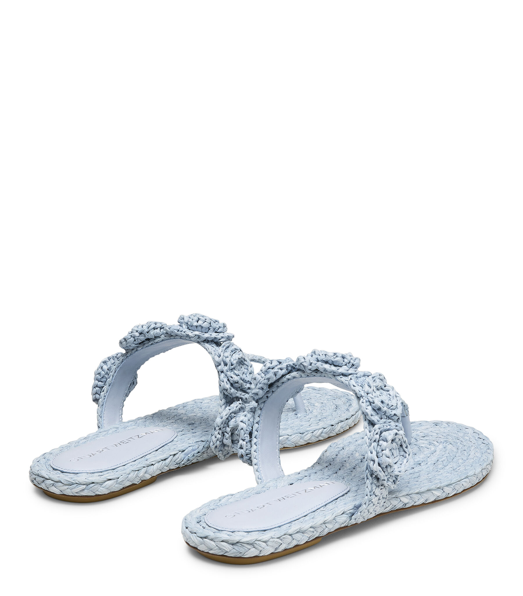 MAGNOLIA T-STRAP SLIDE in CIELO for Women | Stuart Weitzman®