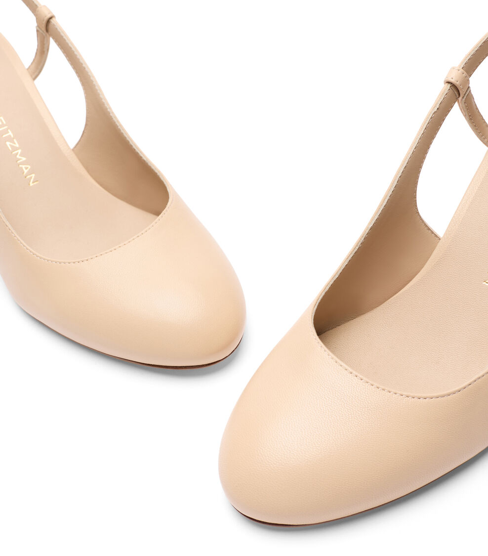 Stuart Weitzman BABETTE SLINGBACK 60 BARELY BEIGE SL540LARXW7