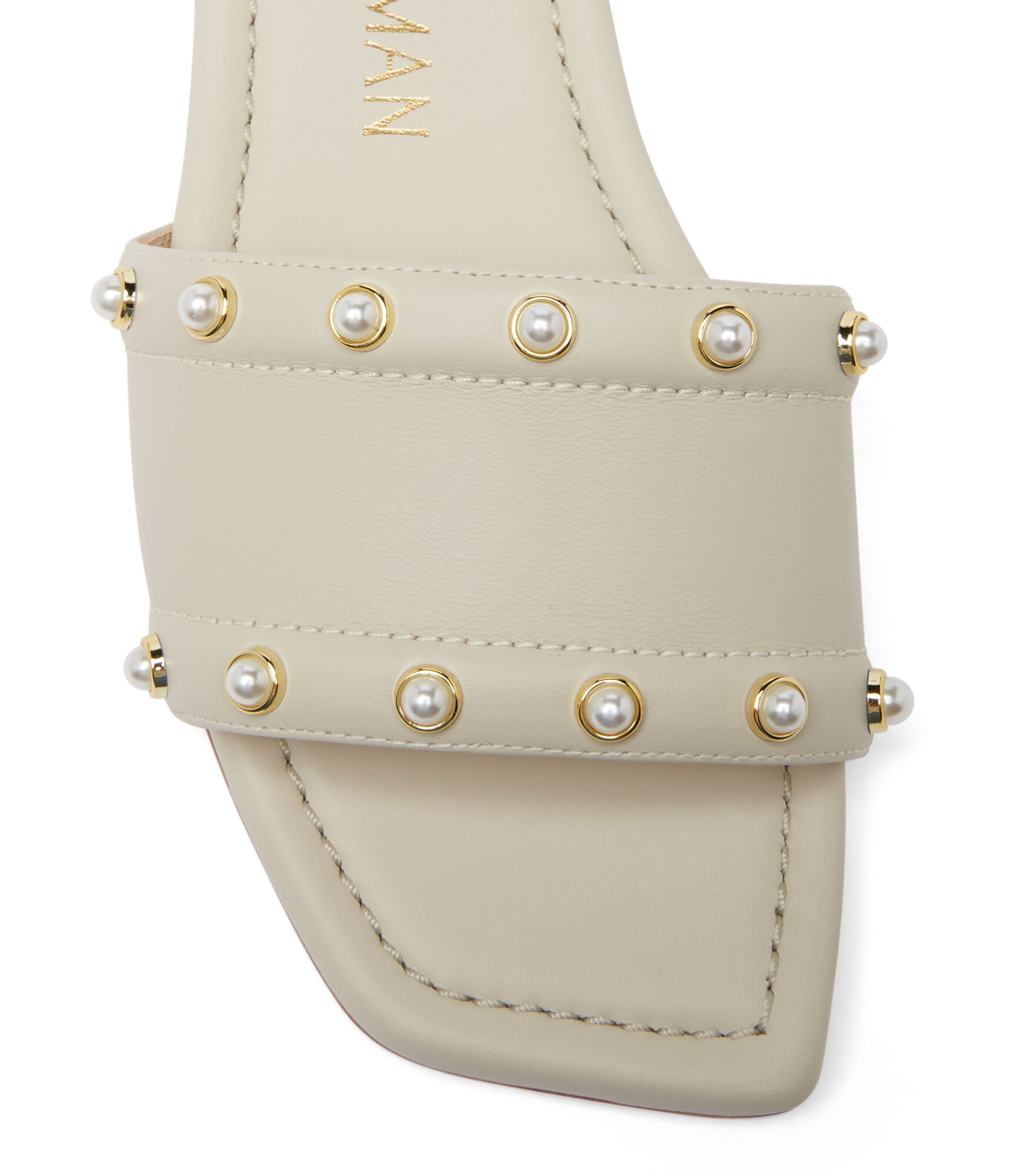 PEARL SLIDE SANDAL in OAT for Women | Stuart Weitzman®