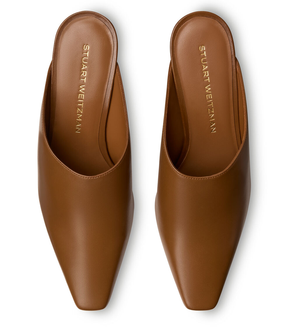 Stuart Weitzman STASSI MULE 50 TOASTED ALMOND SN061DSNQPI