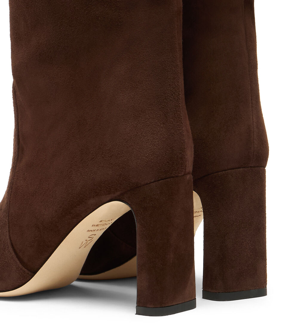 Stuart Weitzman BABETTE TUBO BOOT 85 WALNUT SL546SUEWAL