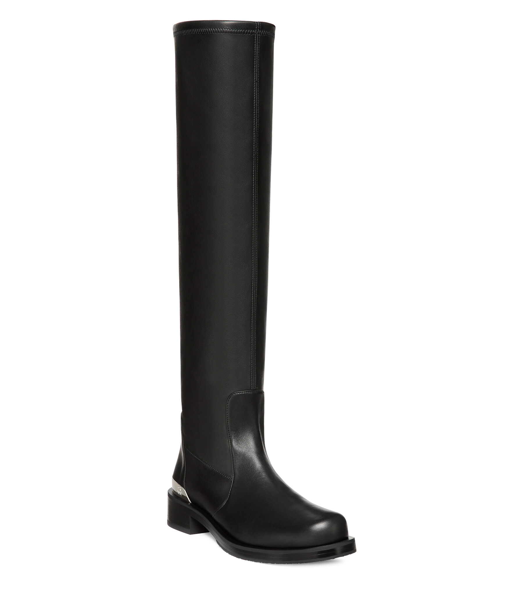 MERCER BOLD SW LOGO SLOUCH BOOT in BLACK for Women | Stuart MERCER BOLD SW LOGO SLOUCH BOOT in BLACK for Women | Stuart