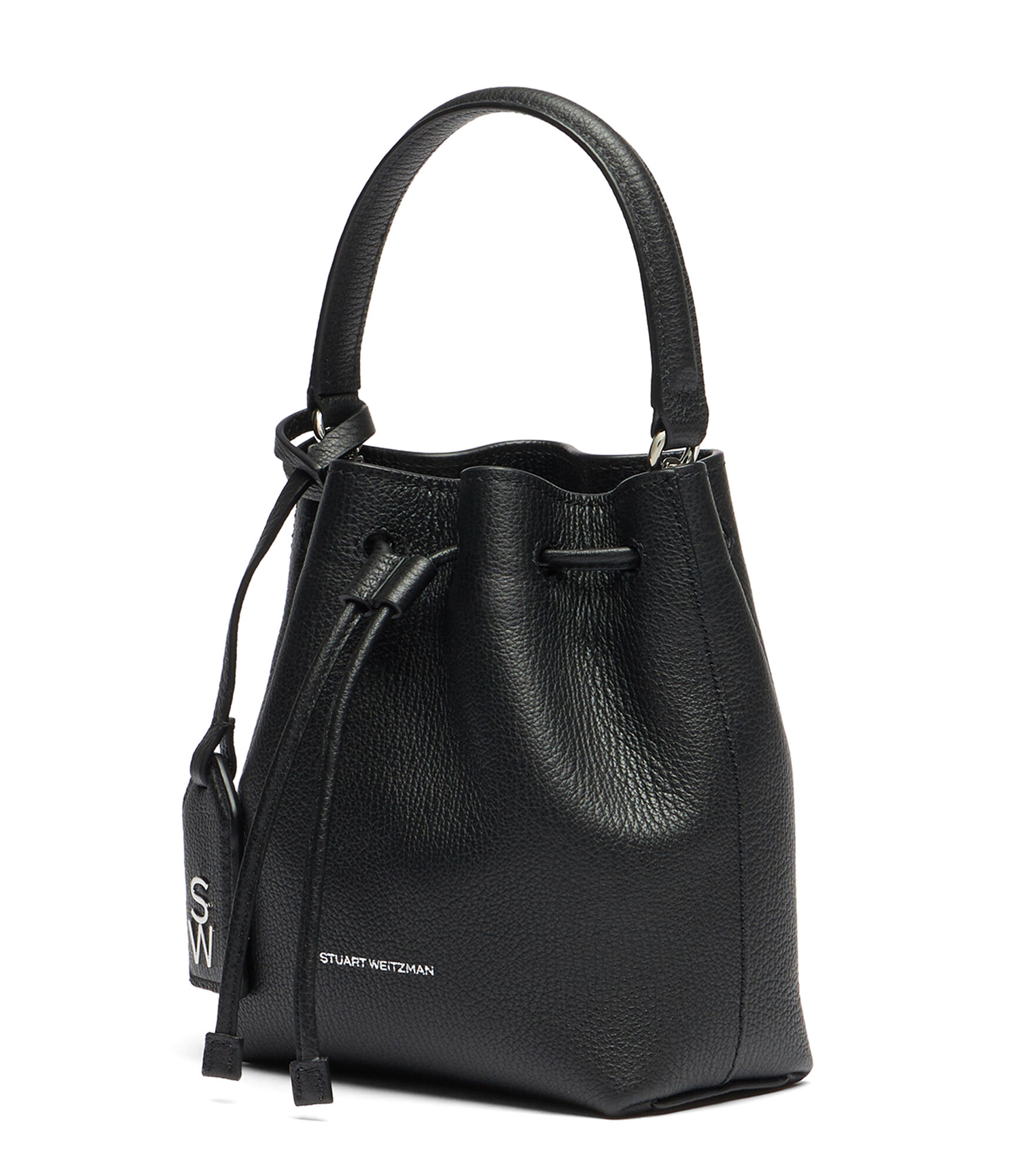 Black bucket handbag cheap