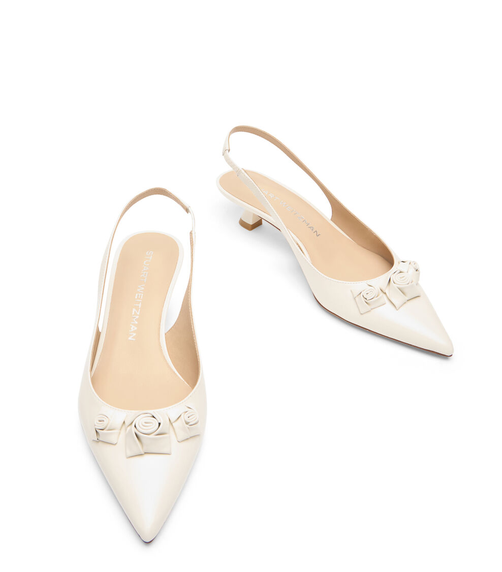 Stuart Weitzman ROSIE 35 SLINGBACK CREAM SK161DRZCRM