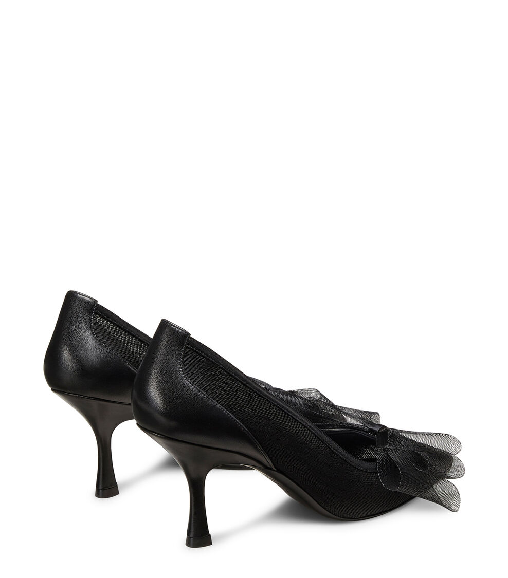 Stuart Weitzman BLUSHING BOW 75 PUMP BLACK SJ467LCHBLK