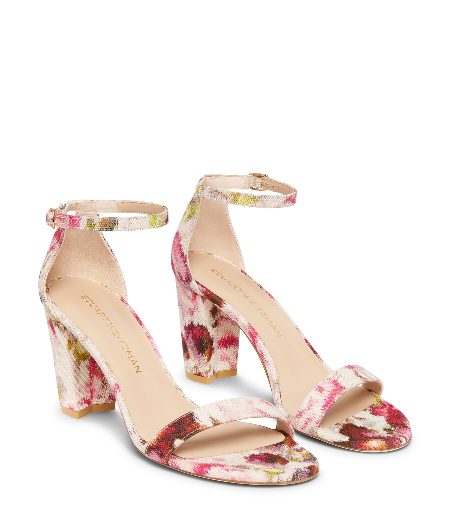 Stuart weitzman floral sandals shop