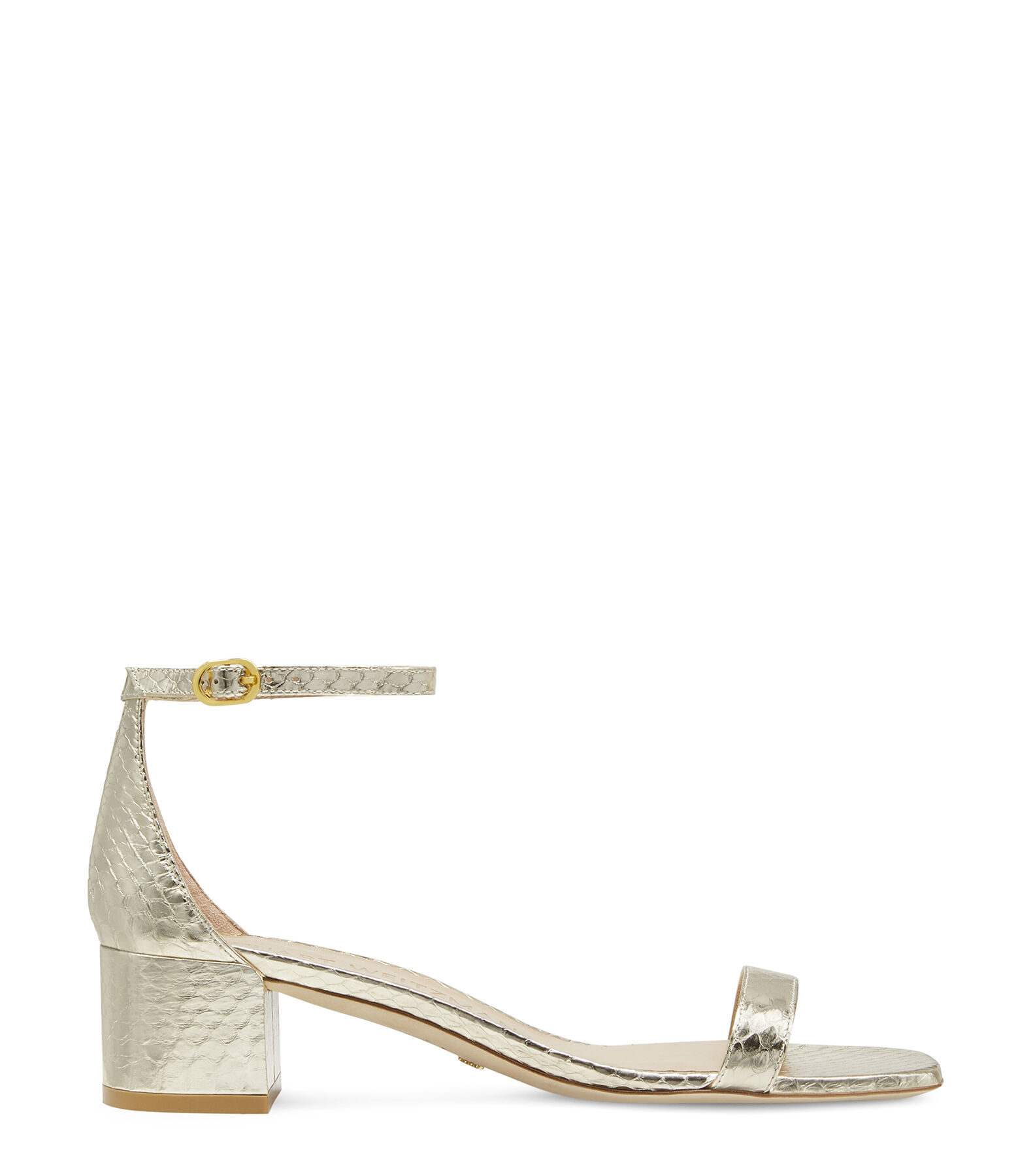 NUDISTCURVE 35 BLOCK SANDAL in PLATINO for Women | Stuart