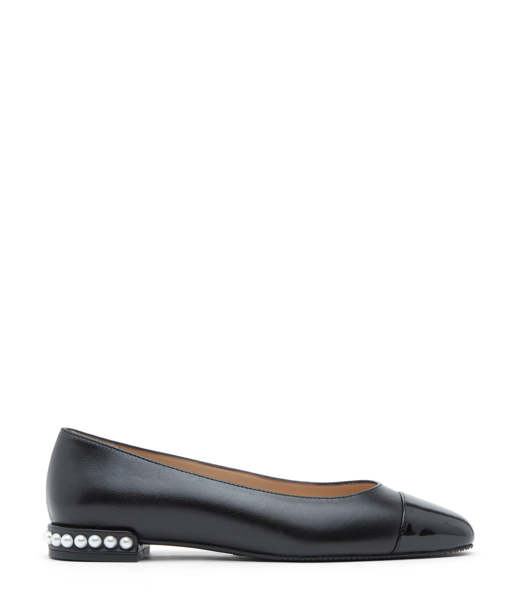 Stuart Weitzman , Pearl Flat, Flats And Loafers, Black, Patent Leather