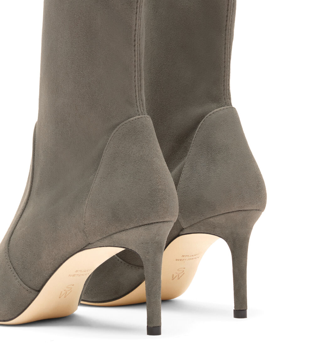 Stuart Weitzman STUART POWER BOOTIE 75 SMOKEY TAUPE SJ973SUSY6R