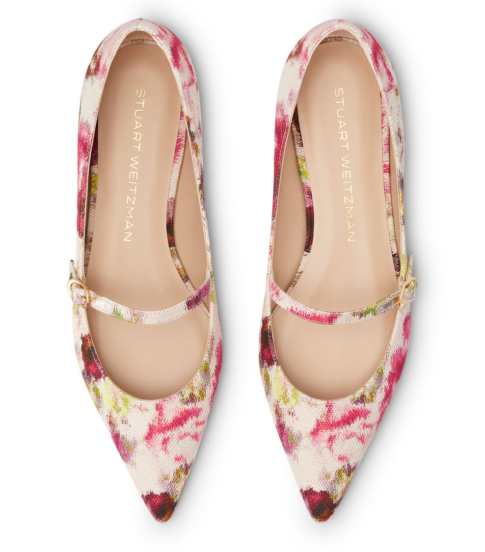 Stuart Weitzman EMILIA MARY JANE FLAT Stuart Weitzman EMILIA MARY JANE FLAT PINK MULTI SI799FLJLRD