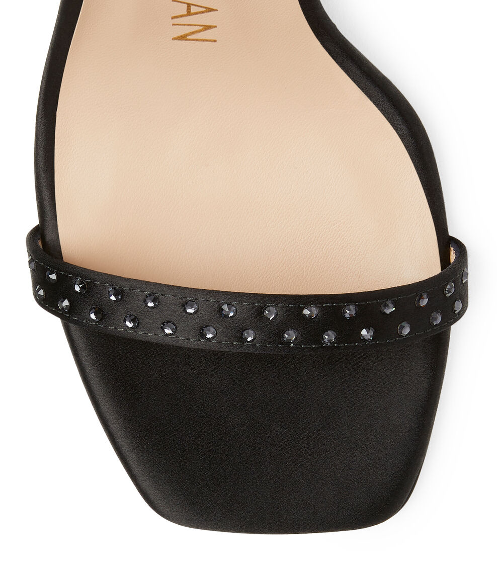 Stuart Weitzman NUDISTSHINE 100 WEDGE BLACK SB853SAYMFP