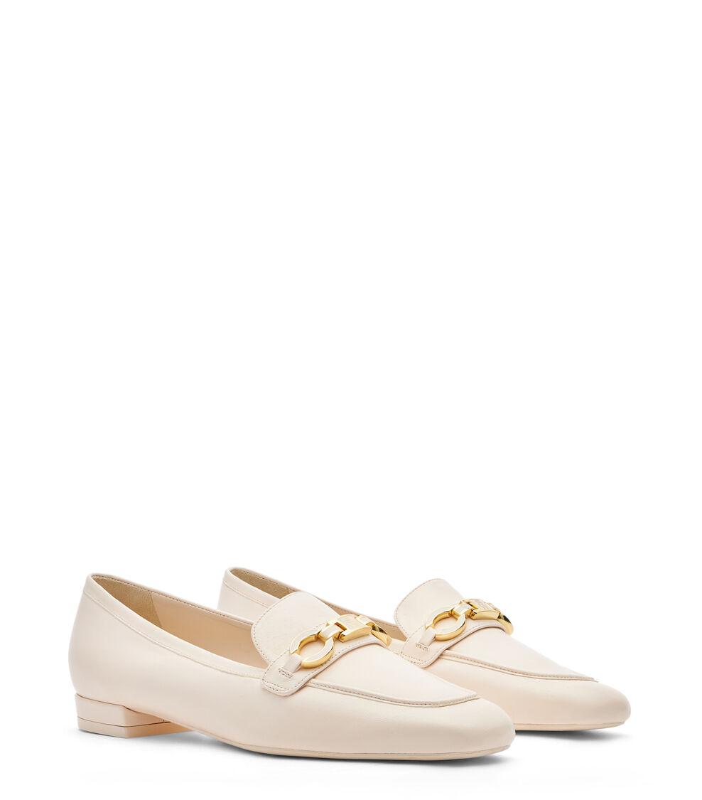 Stuart Weitzman SW SIGNATURE SQUARE LOAFER SEASHELL TONAL SH506LARWVR