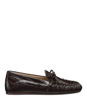 Stuart Weitzman BRITT BOW LOAFER WALNUT SM416LUSWAL