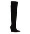 Stuart Weitzman SALOON 100 WEDGE BOOT Black SB653SUEBLK