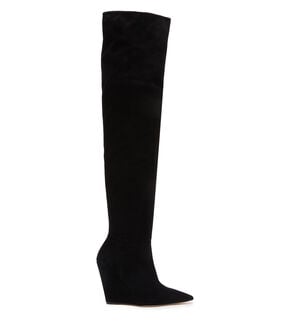 Stuart Weitzman SALOON 100 WEDGE BOOT Stuart Weitzman SALOON 100 WEDGE BOOT Black SB653SUEBLK