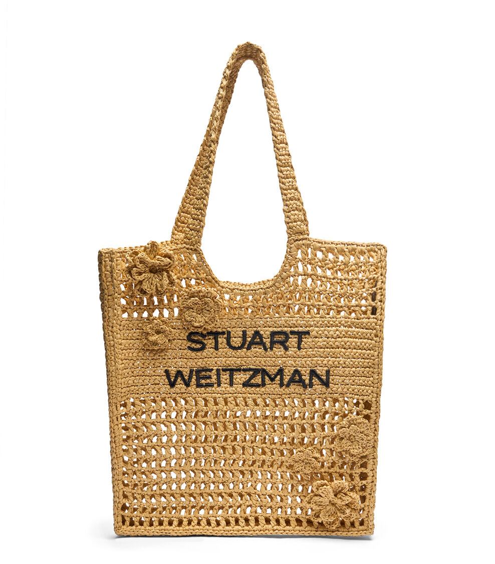 Stuart Weitzman WOVEN MAGNOLIA TOTE NATURAL SK953WOFNAT