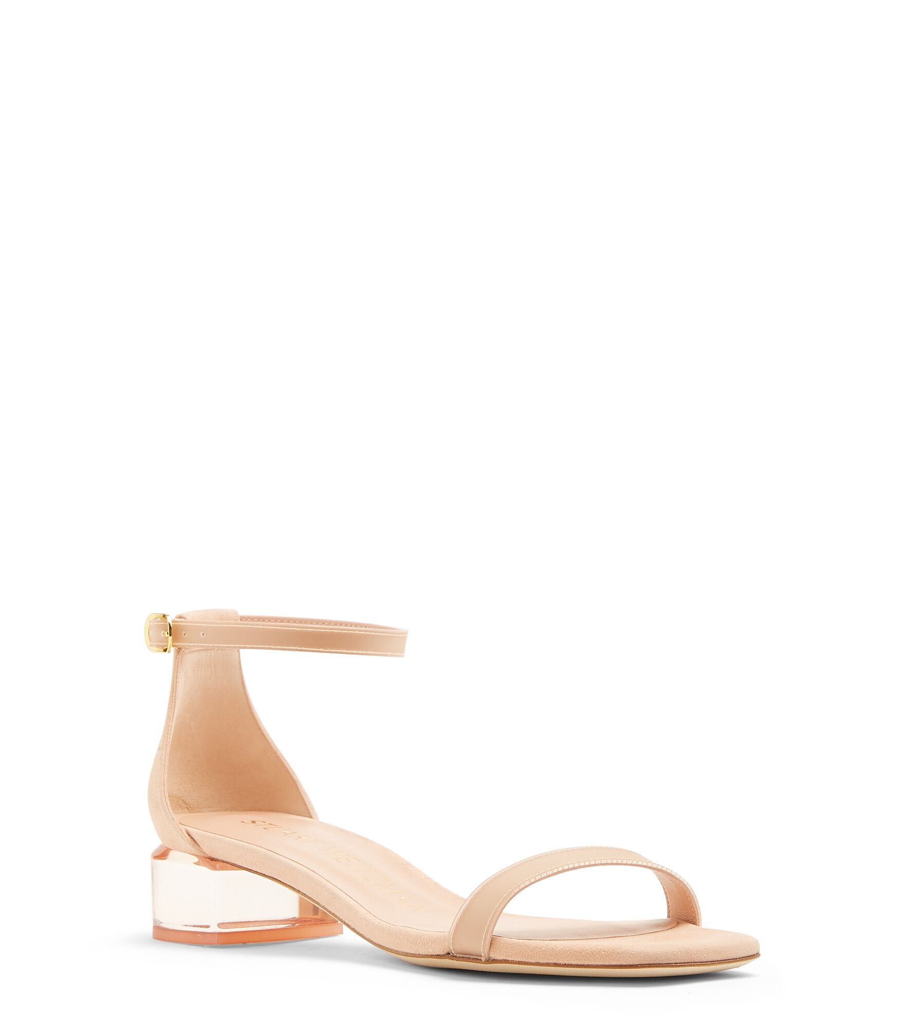 Lucite block heel sandals sales