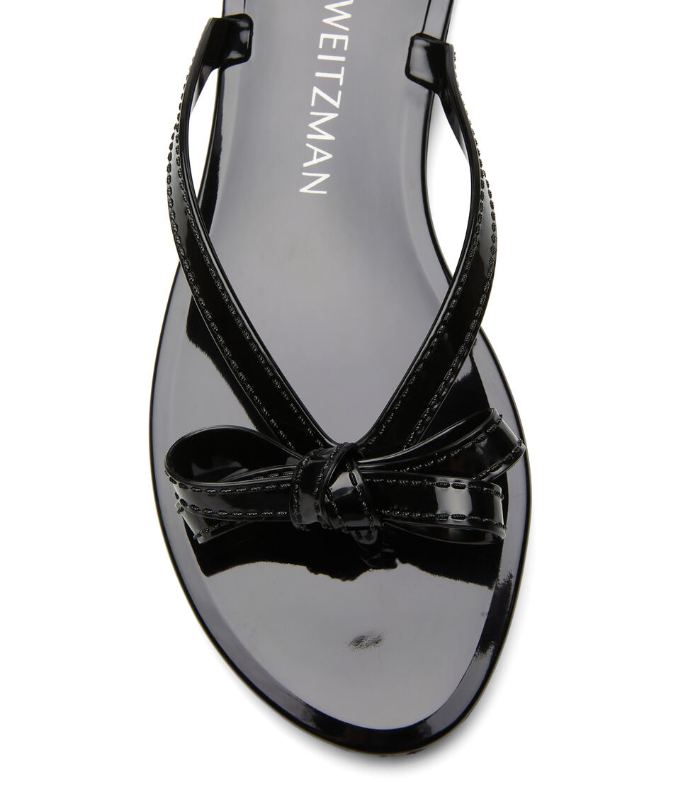 Stuart Weitzman SUMMER BOW JELLY BLACK SB415SEMBLK