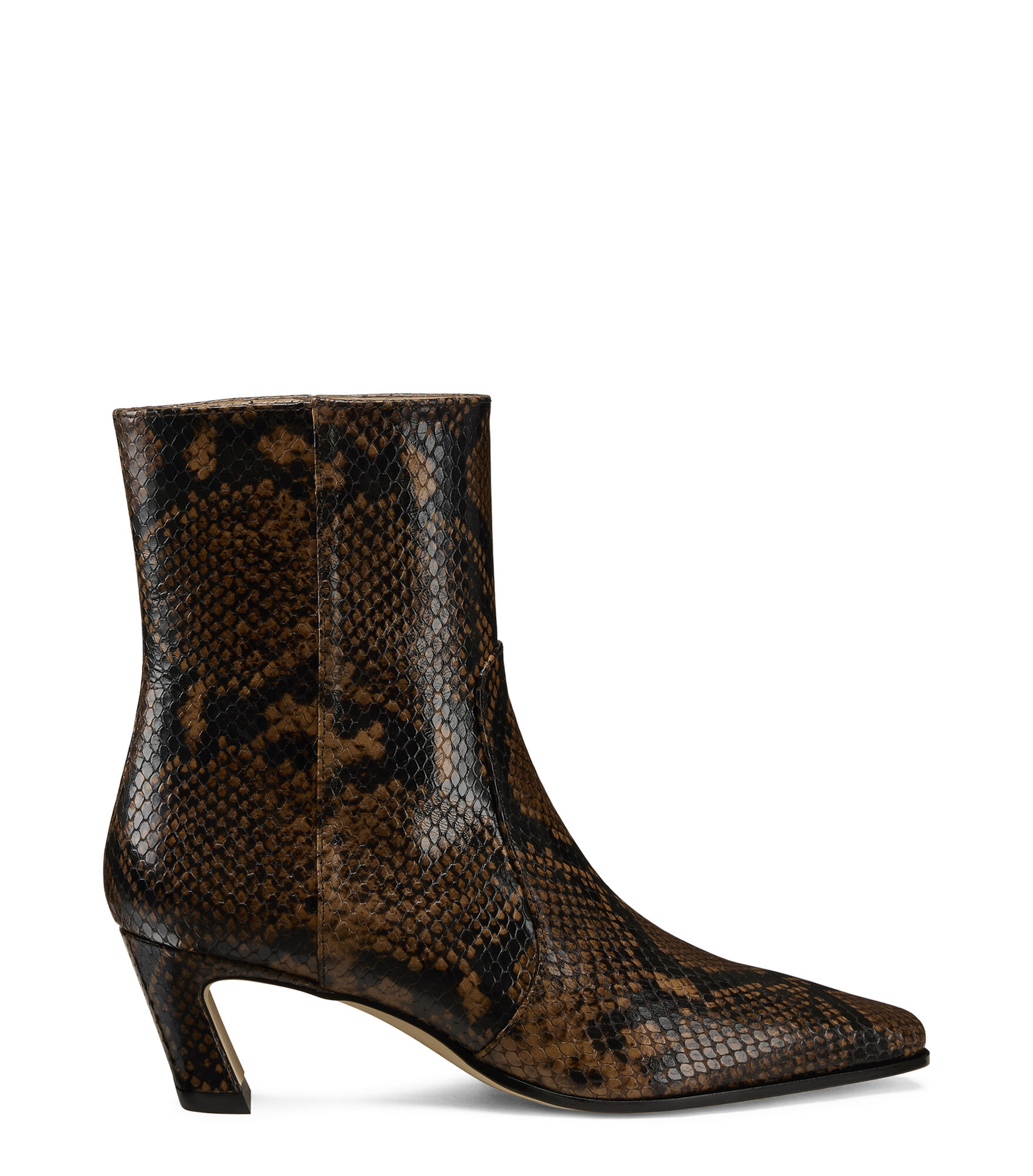 STASSI ZIP BOOTIE 50, BOTTES ET BOTTINES, , CLASSIC SNAKE - Stuart Weitzman - Modalova