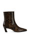 Stuart Weitzman STASSI ZIP BOOTIE 50 ESPRESSO SM500CSKEXP