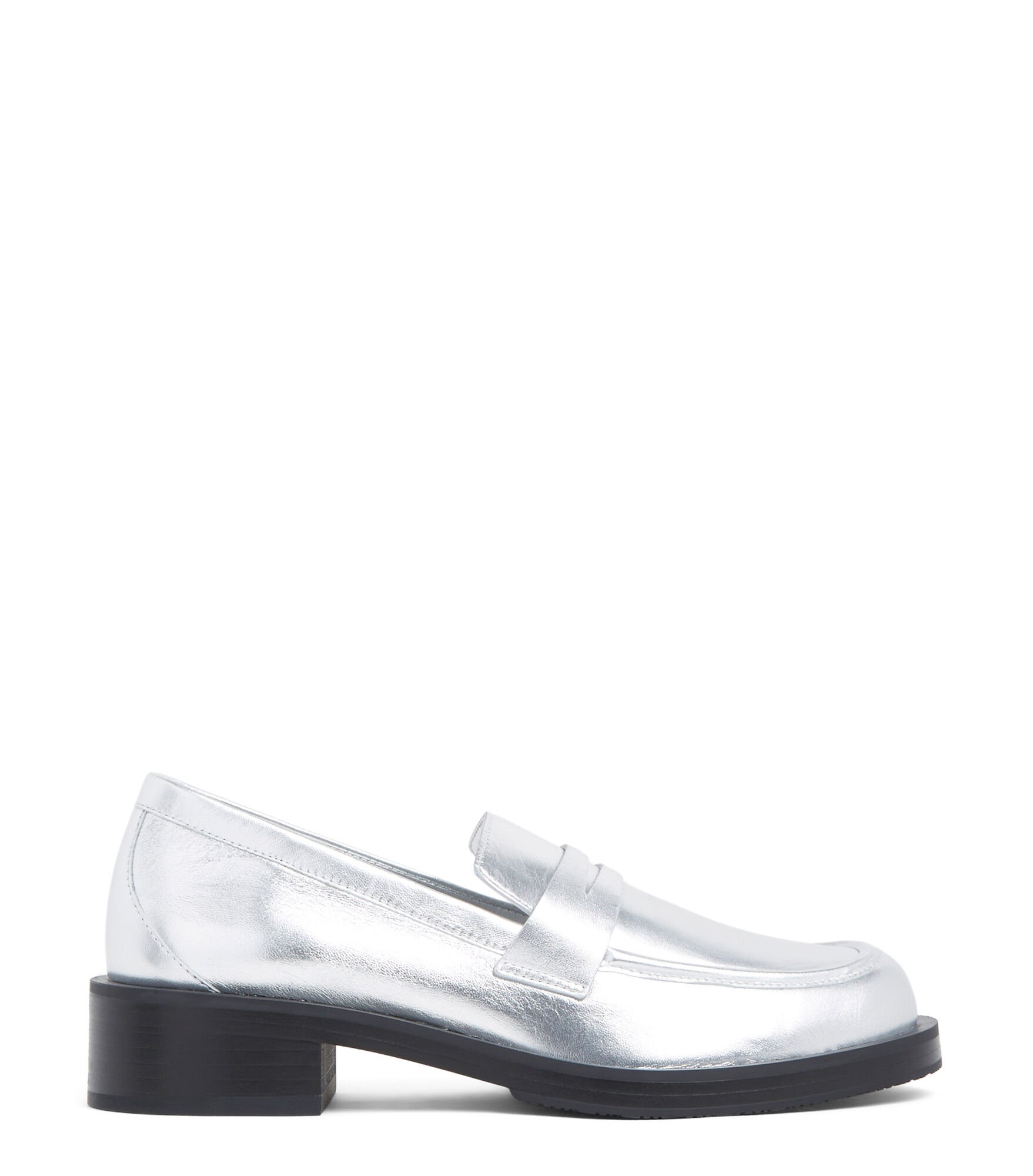 PALMER BOLD LOAFER in SILVER for Women Stuart Weitzman