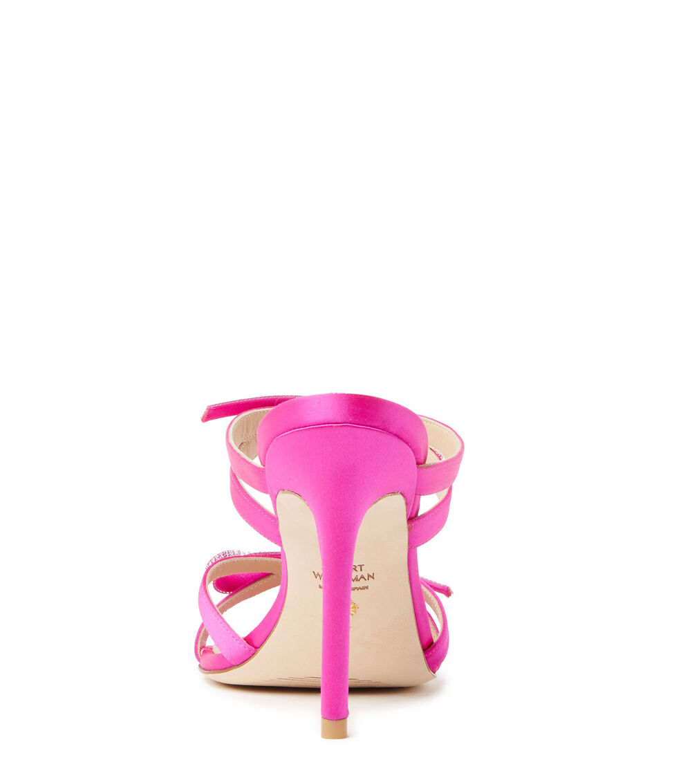 Stuart Weitzman SW BOW 100 SLIDE FLAMANT ROSE SB587SANCL6