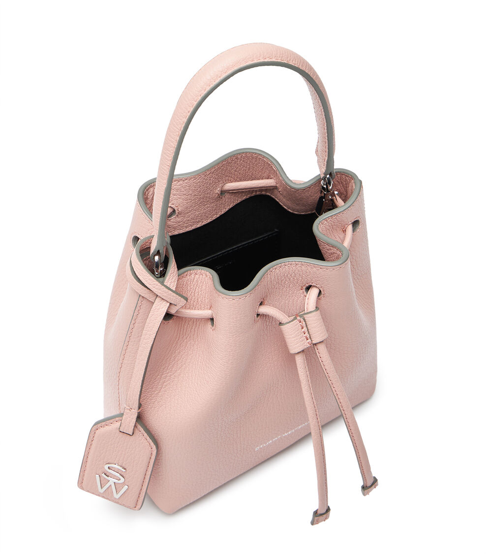 Stuart Weitzman RAE MINI BUCKET BAG Stuart Weitzman RAE MINI BUCKET BAG BALLET SH202TERNCQ