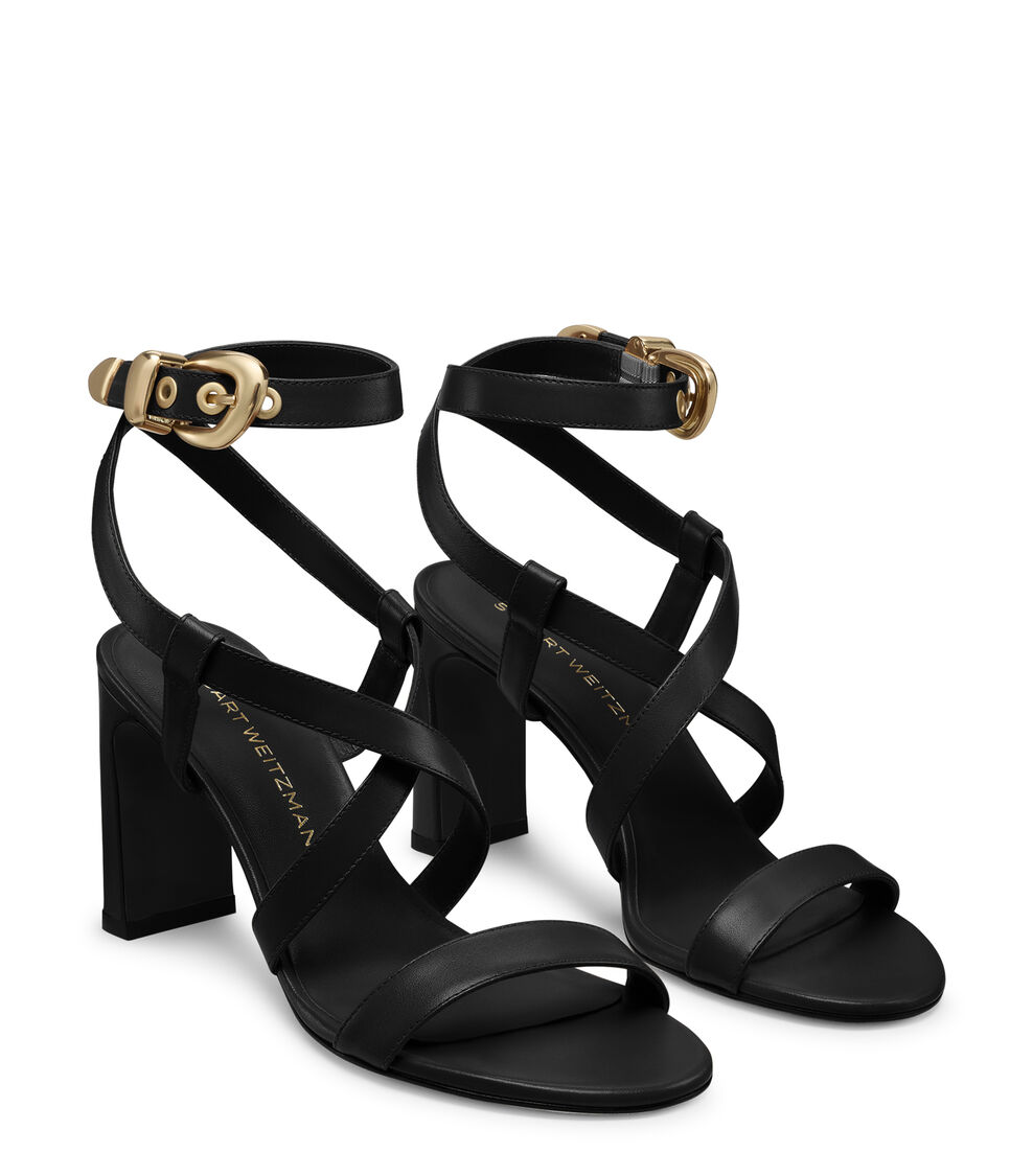 Stuart Weitzman MAVEN BLOCK 85 BLACK SL365SMOBLK